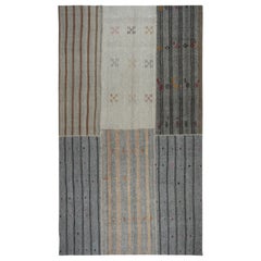 9x14.5 ft Adjustable Size Vintage Turkish Kilim Rug, Handwoven Gray Carpet