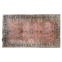 9×16 Antiker Agra-Teppich mit signierten Inschriften, 264 cm × 478 cm, um 1890
