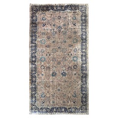9X17 Antique Turkish Oushak Rug Mogul Elements Fine Sivas 264cm x 528cm C.1870