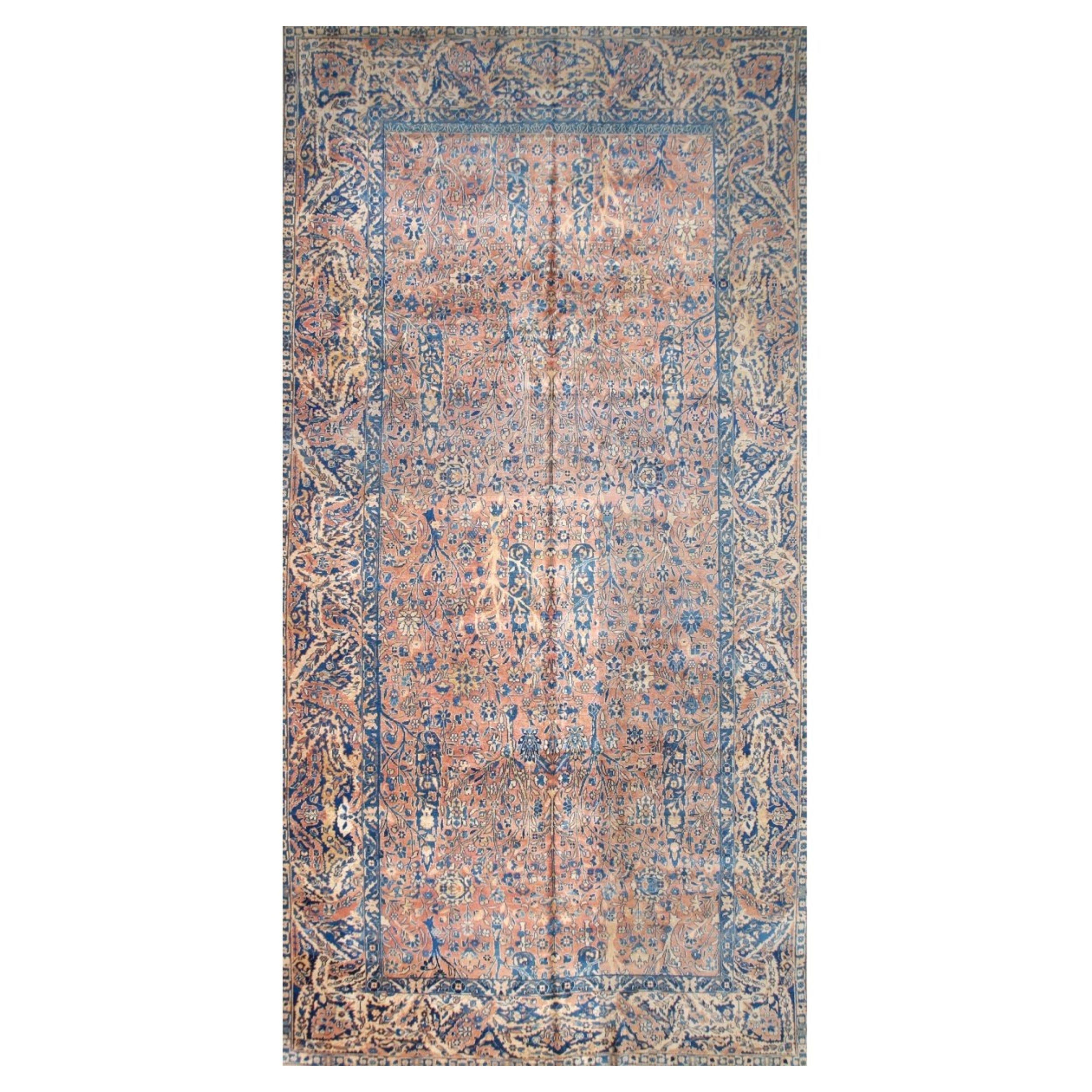 9x18 Handgeknüpfter antiker türkischer Sivas-Teppich