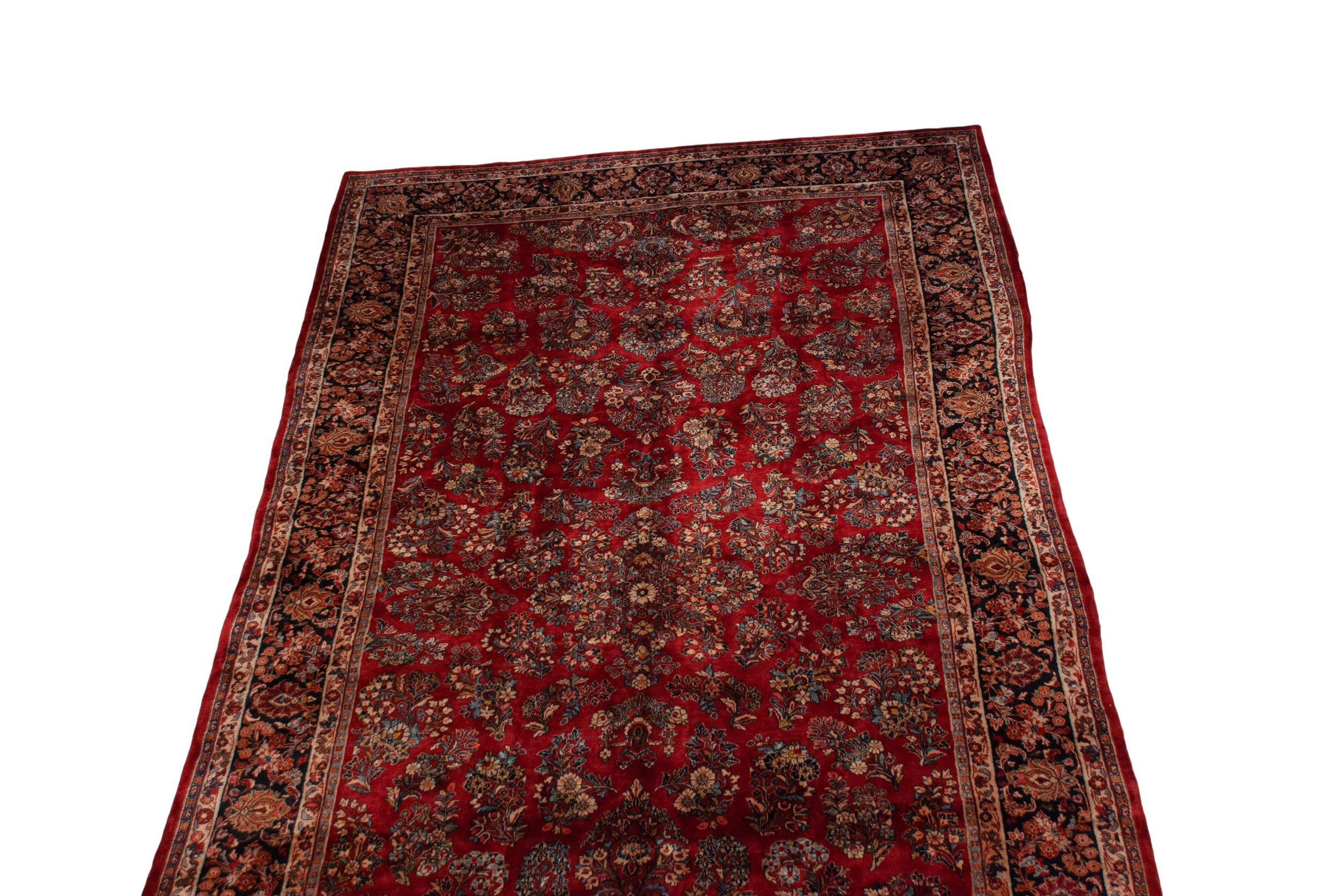 Vintage American Sarouk Carpet For Sale 3