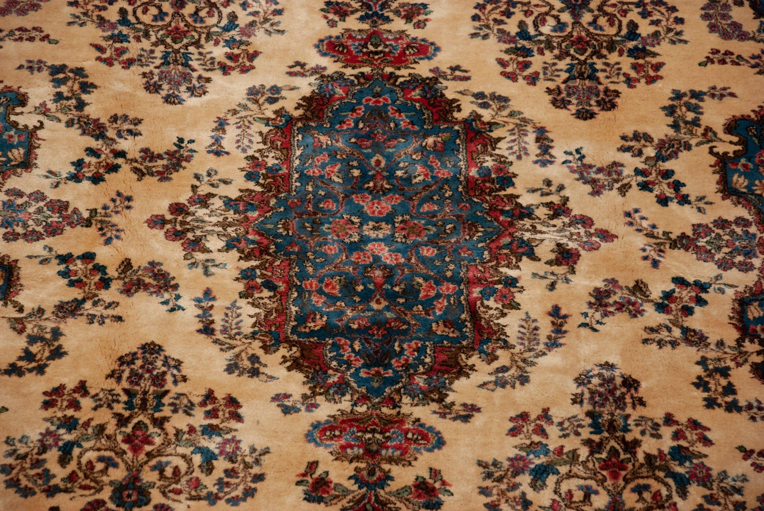 Vintage Kerman Carpet For Sale 6