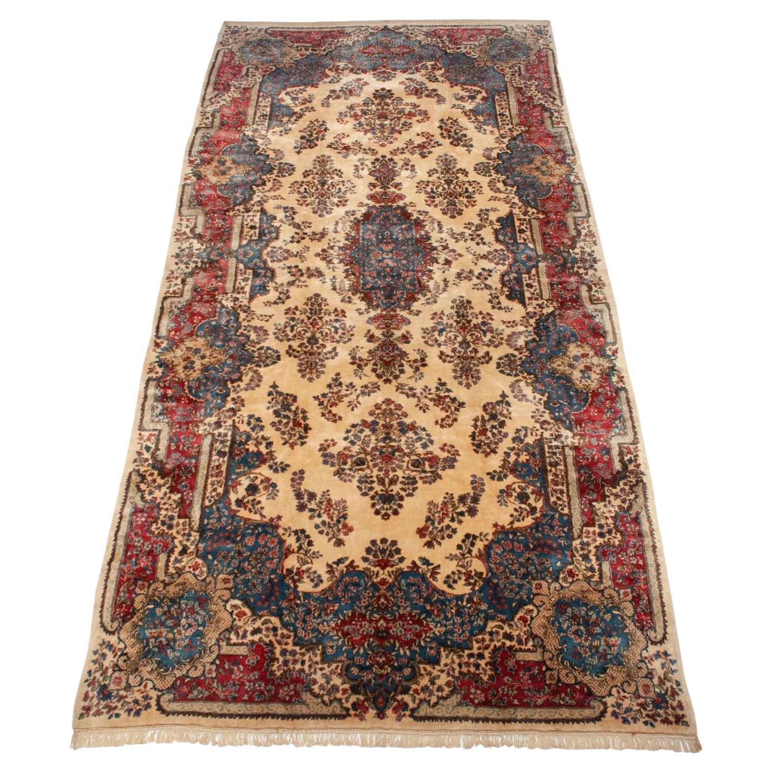 Vintage Kerman Carpet For Sale