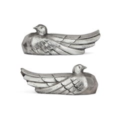 Ensemble de 12 porte-couteaux Art Déco en métal argenté de 12 pièces, dans le style de Christofle