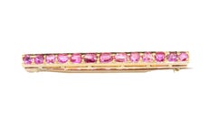 14 Kt Rose Gold and Ruby Tie Pin