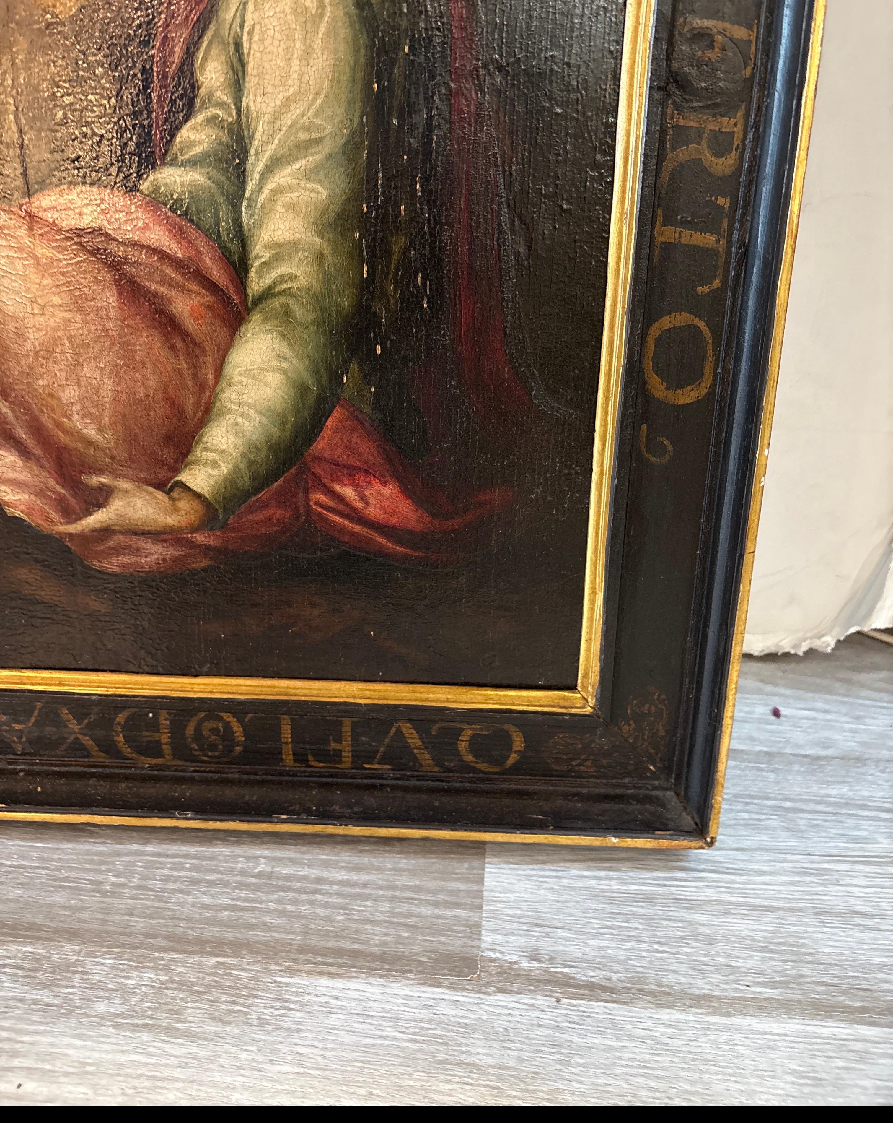 Peinture à l'huile du XVe siècle représentant l'agonie dans le jardin en vente 2