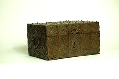 16th Century Metal/Wood Box, France