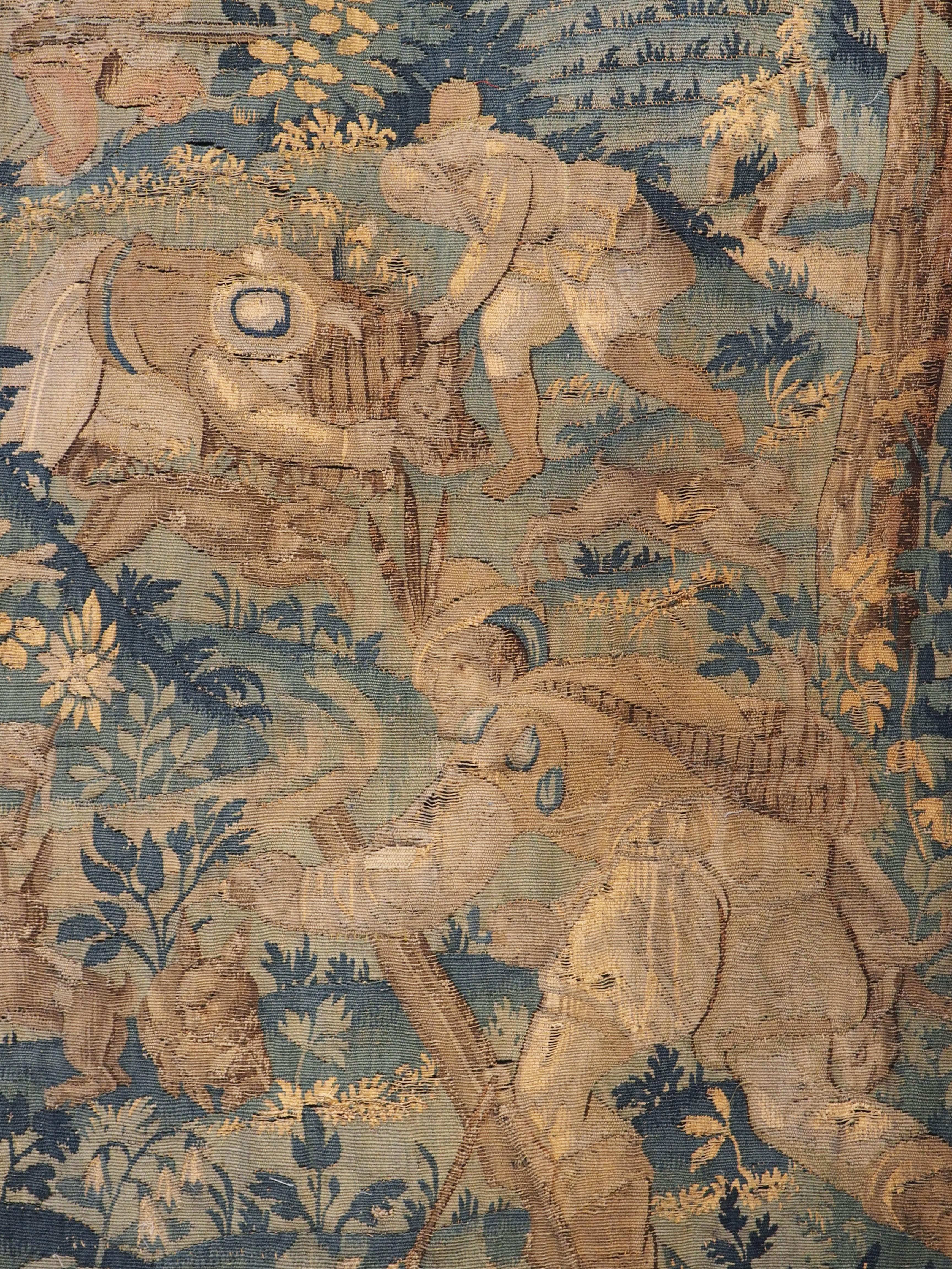 16th Century Verdure Landscape Tapestry from Flanders 6