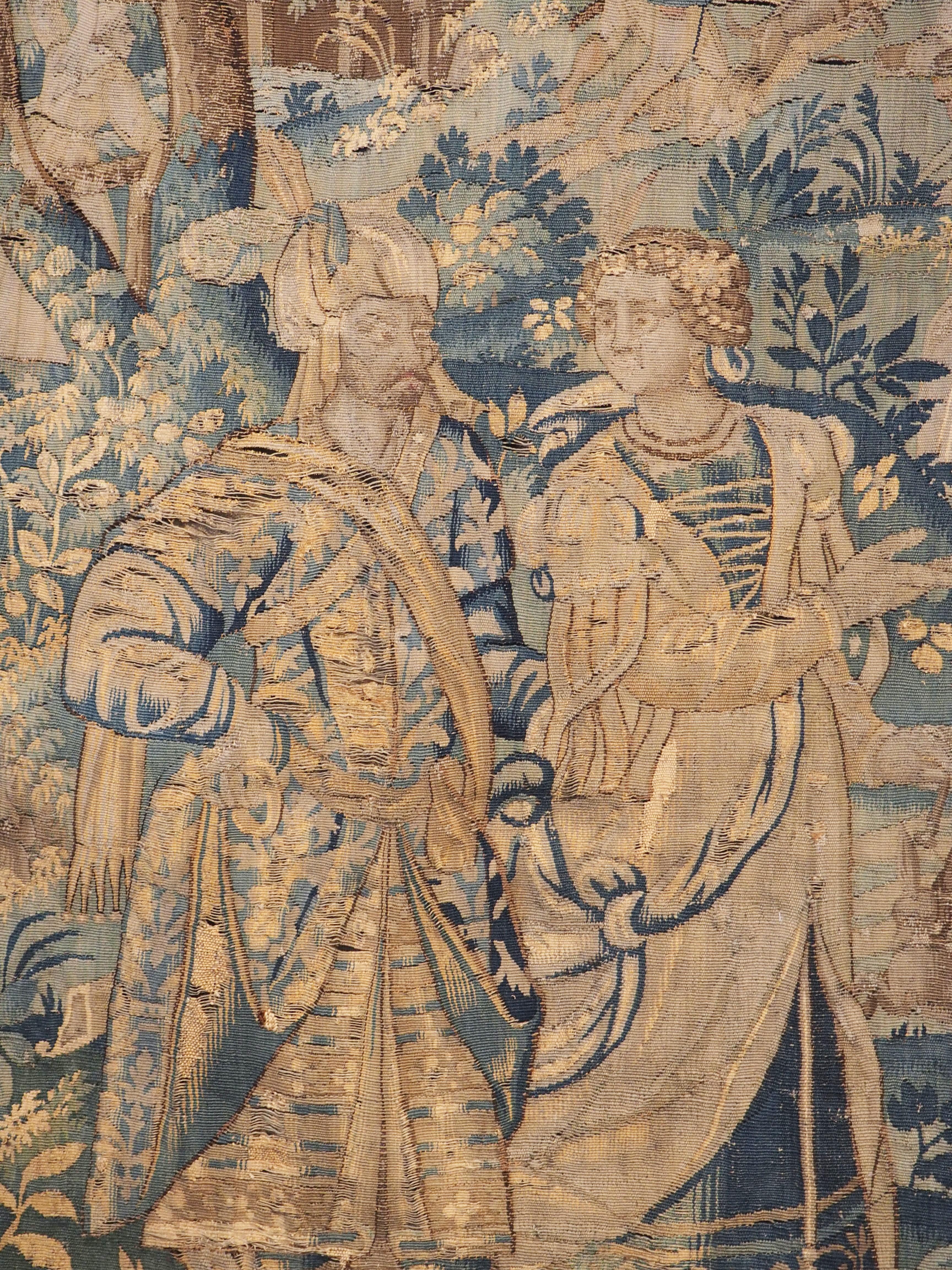 16th Century Verdure Landscape Tapestry from Flanders 7