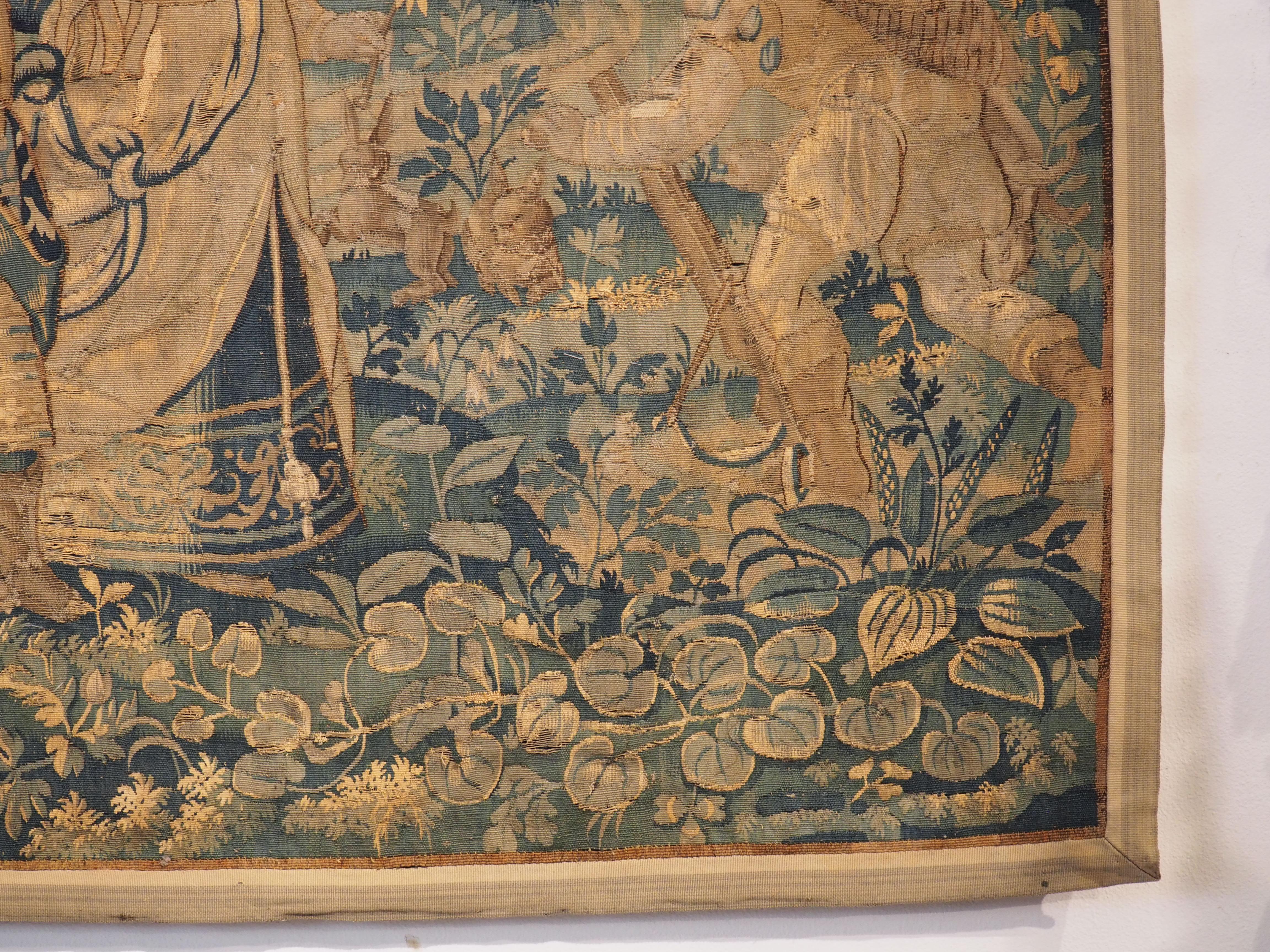 16th Century Verdure Landscape Tapestry from Flanders 8