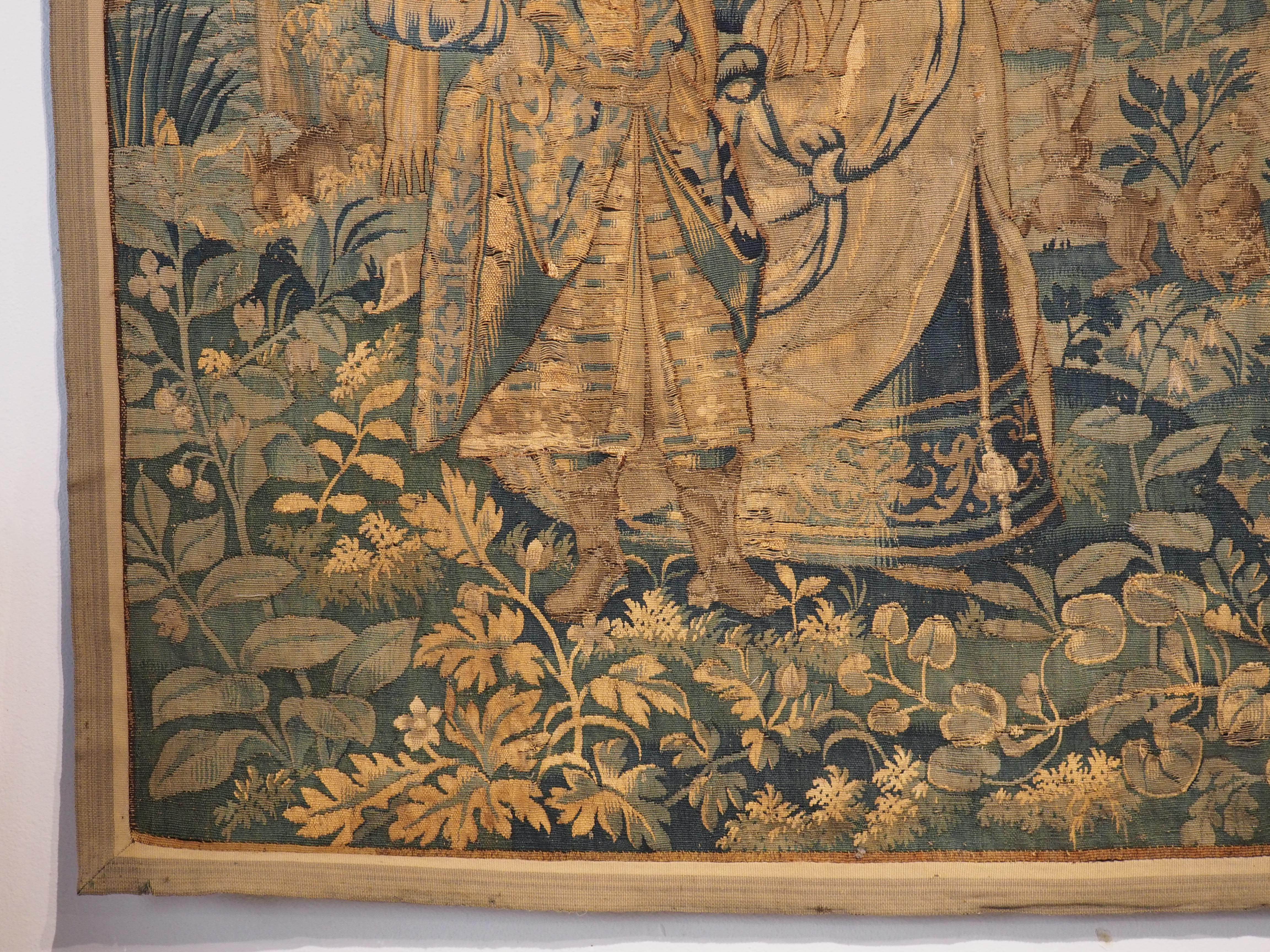 16th Century Verdure Landscape Tapestry from Flanders 9