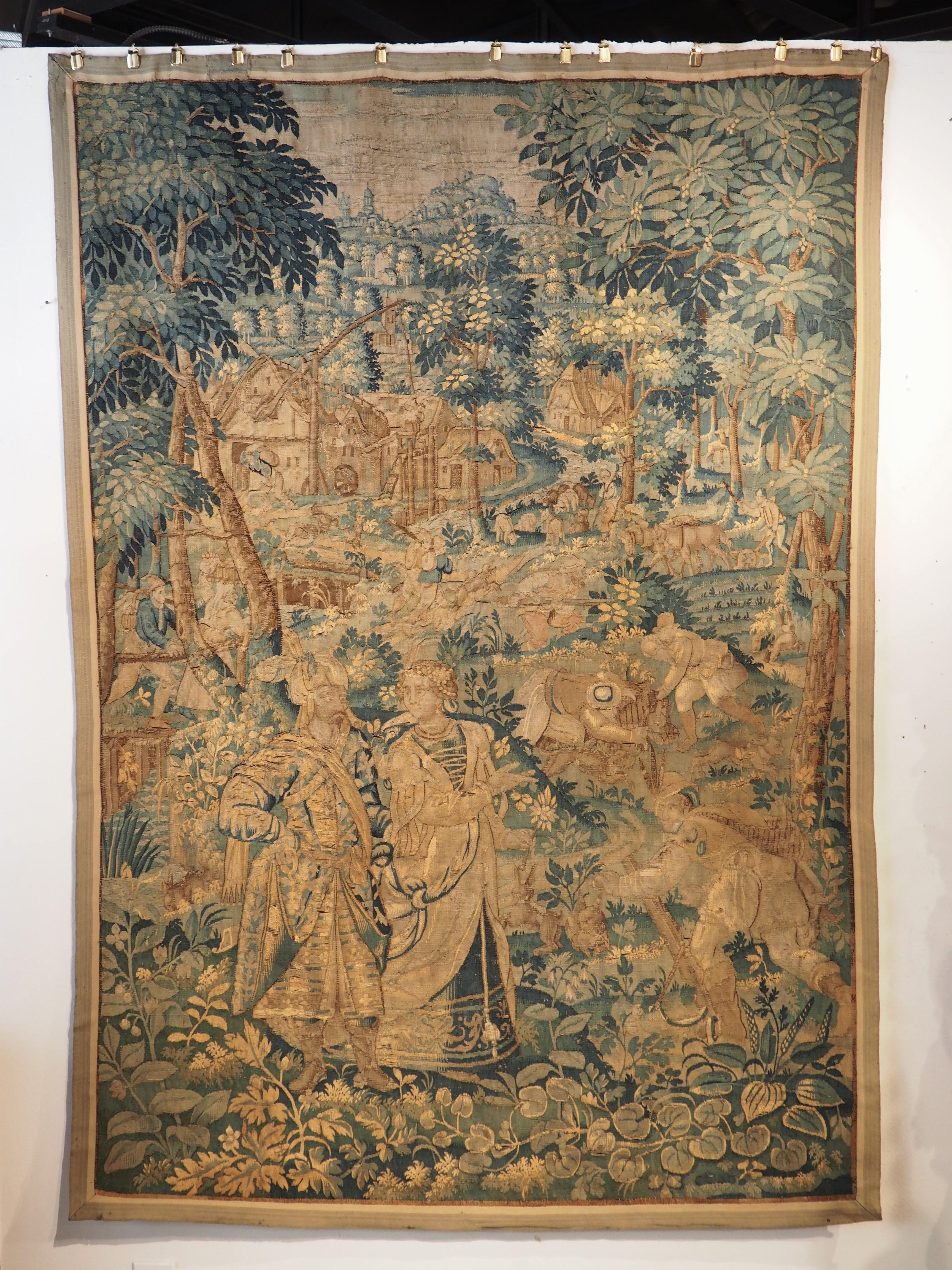 16th Century Verdure Landscape Tapestry from Flanders 10