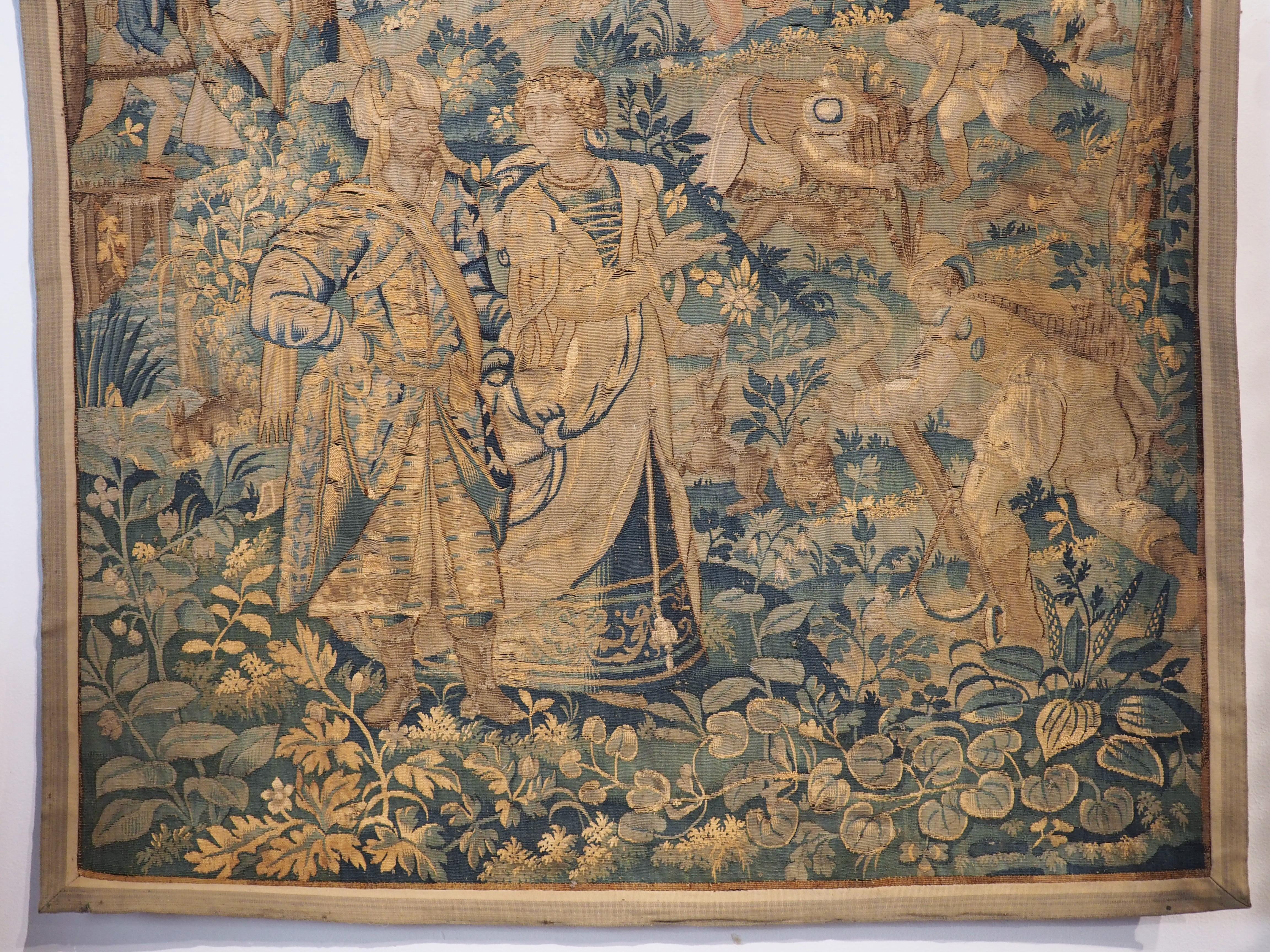 Renaissance 16th Century Verdure Landscape Tapestry from Flanders