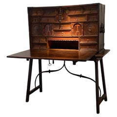 A 17 th Century Spanish Walnut Bargueno