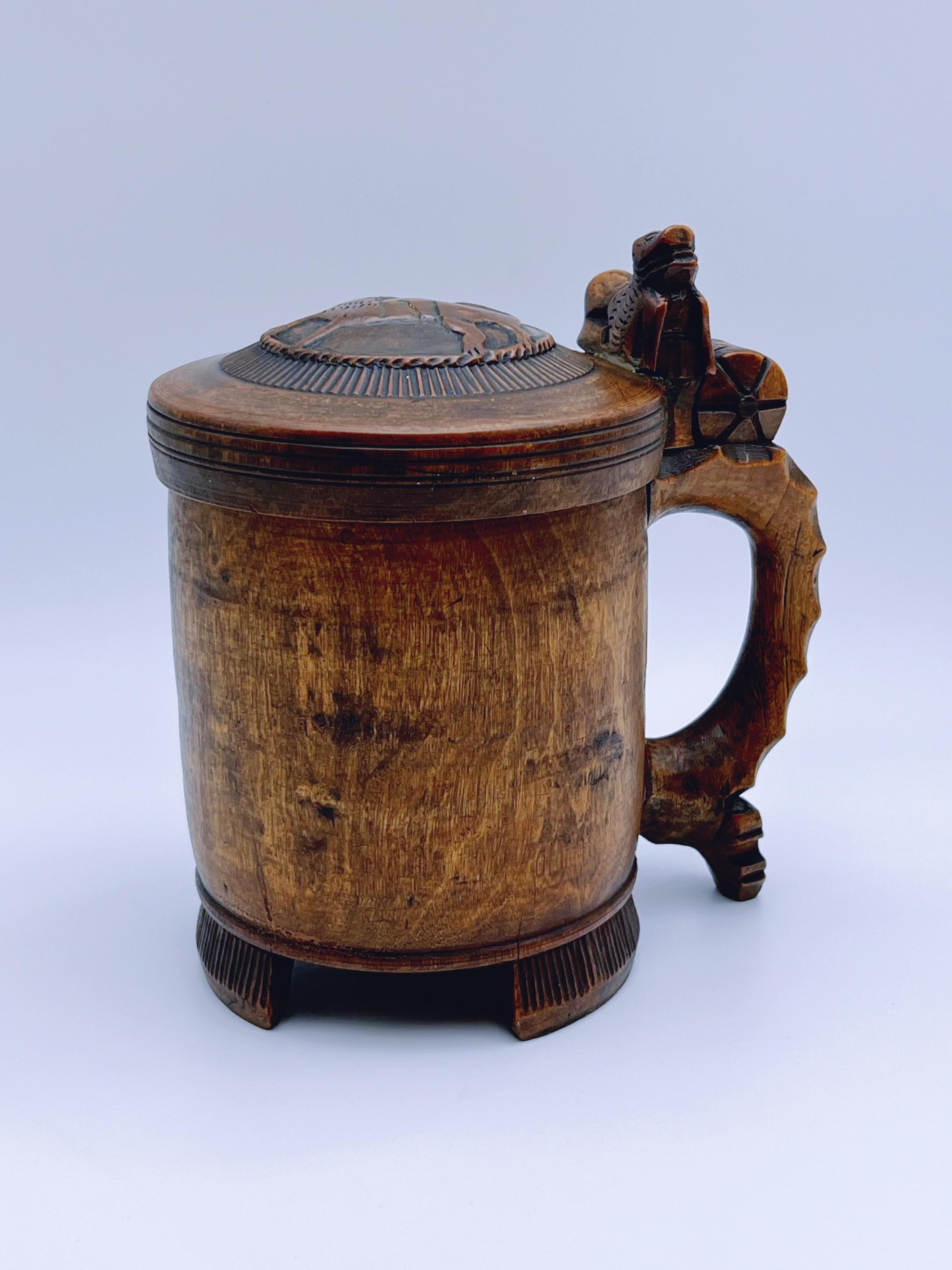Fait main Tankard norvégien des années 1700 en vente
