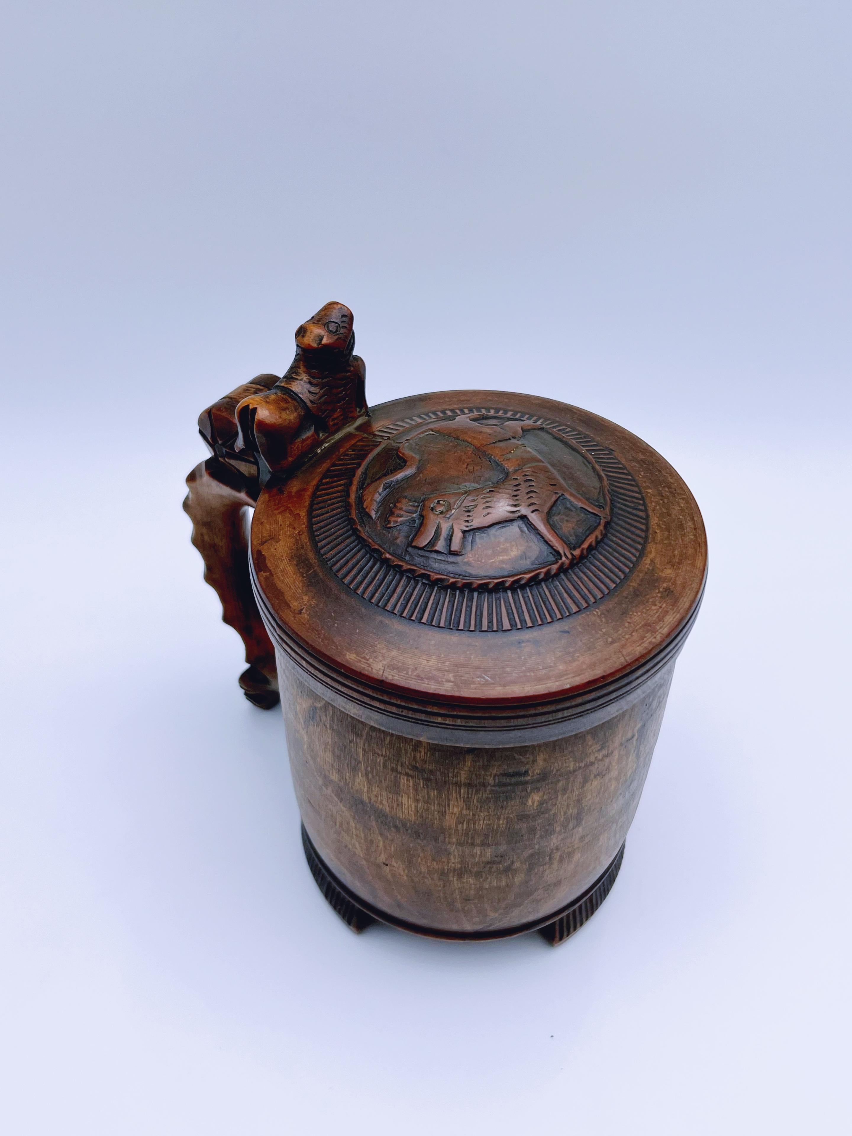 Tankard norvégien des années 1700 Bon état - En vente à Skien, NO