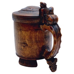 Una jarra de león noruega del siglo XVIII