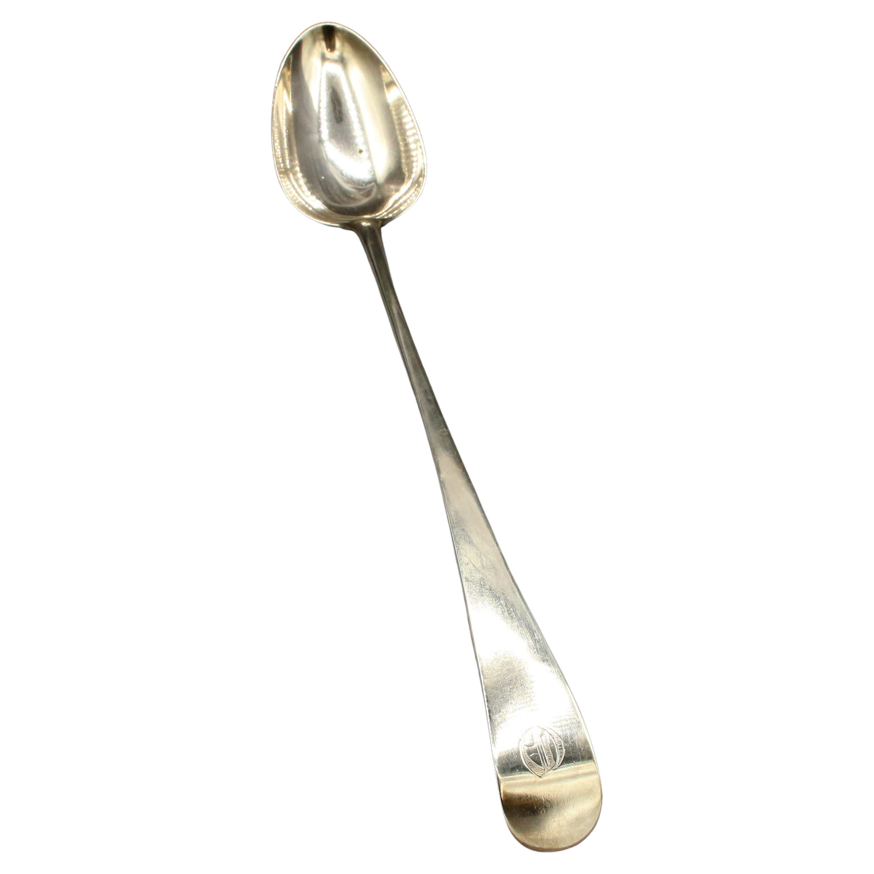 A 1790 Sterling Basting Spoon in Old English Pattern by Thomas Liddiard For Sale