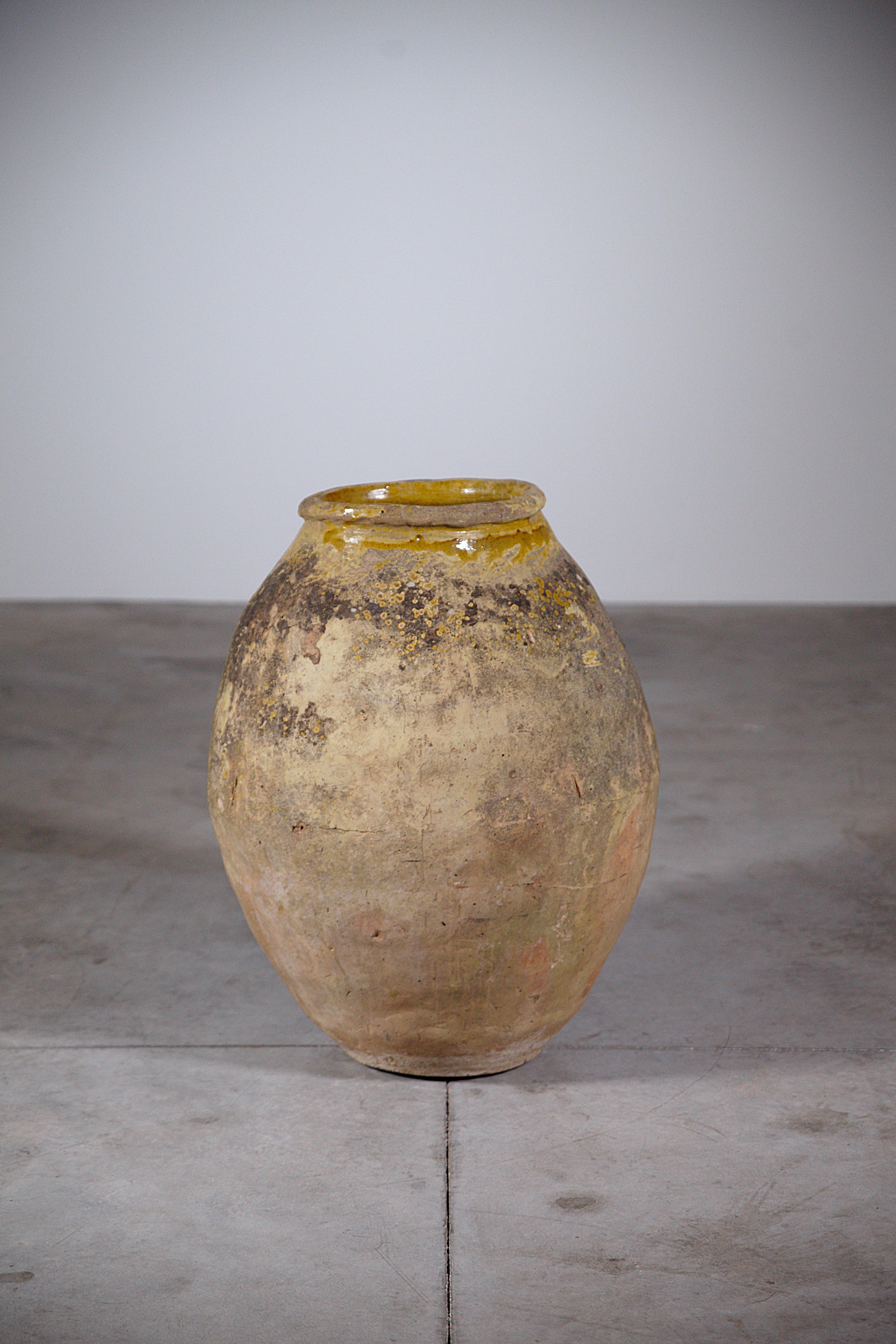 Vernissé Ancienne jarre d'huile d'olivier de Provence du sud de la France, 17e / 18e siècle en vente