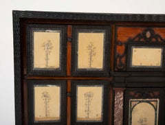 19th Century Vargueno with Dendritic Limestone Pietra Dura Panels
