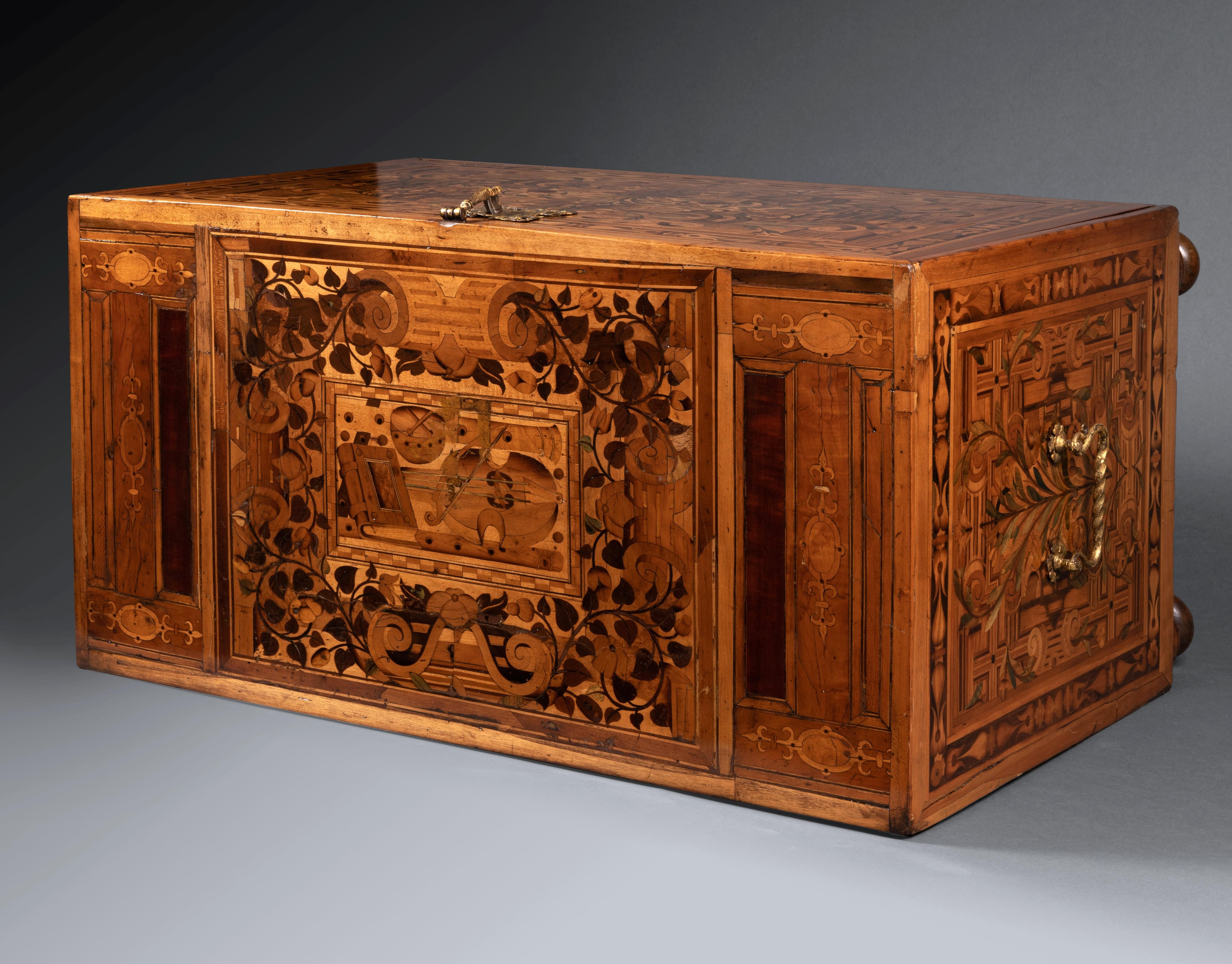 17th Century Augsburg Marquetry Collector's Cabinet 5