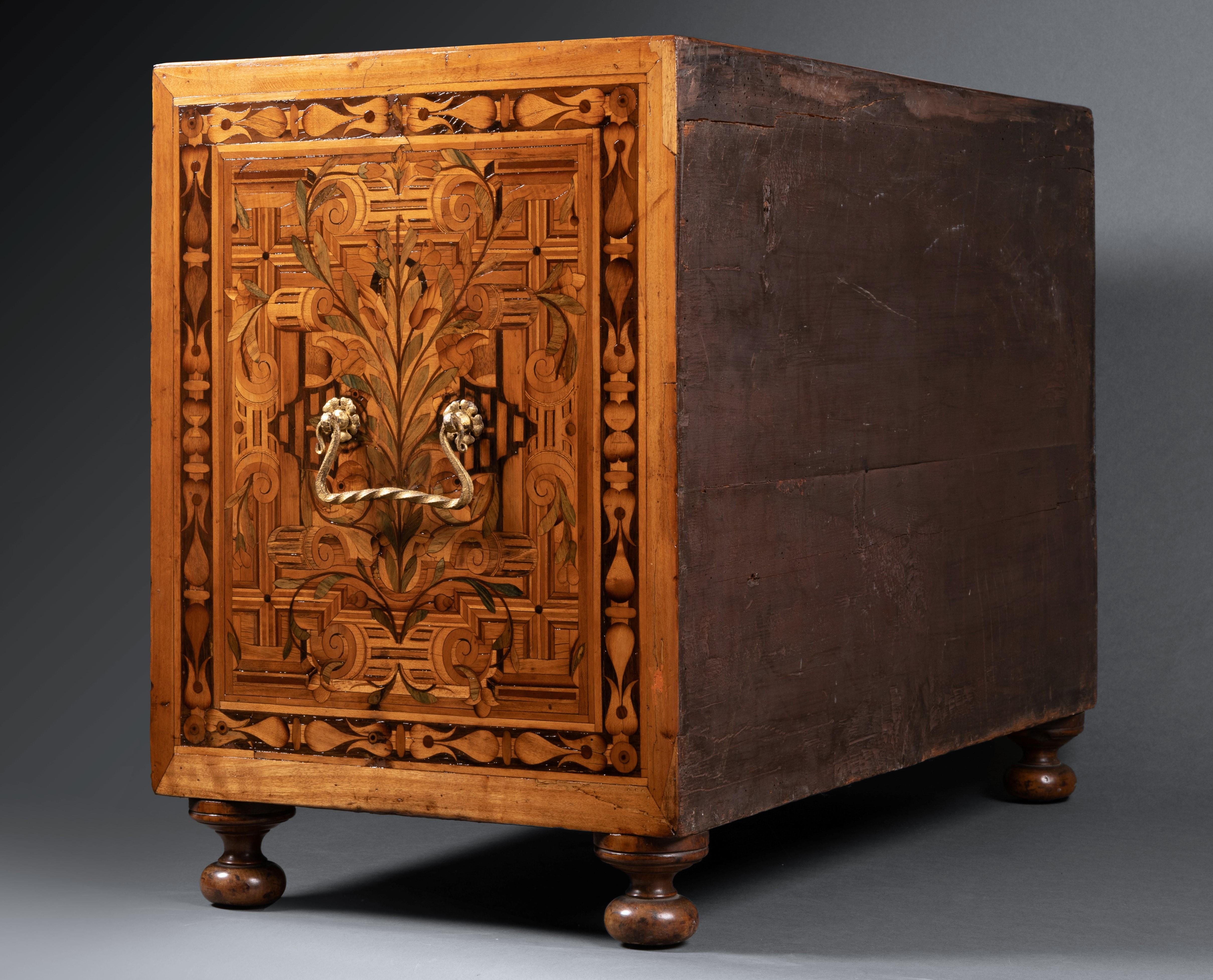 17th Century Augsburg Marquetry Collector's Cabinet 6