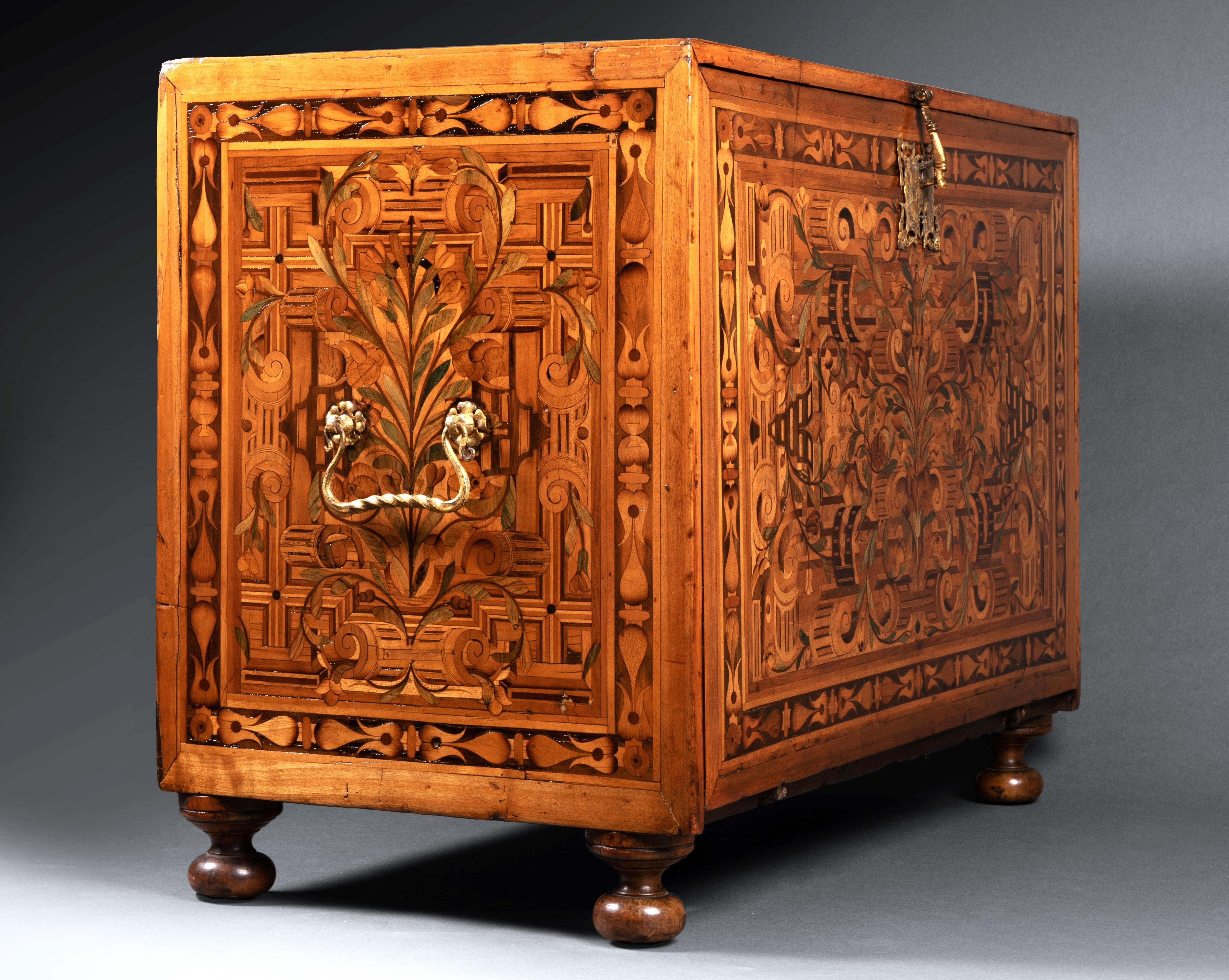 17th Century Augsburg Marquetry Collector's Cabinet 2