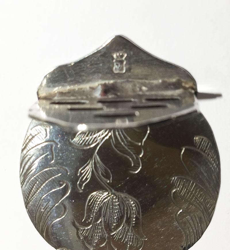 17th Century Dutch Miniature Dollhouse Silver Spoon Rack, 1693 3