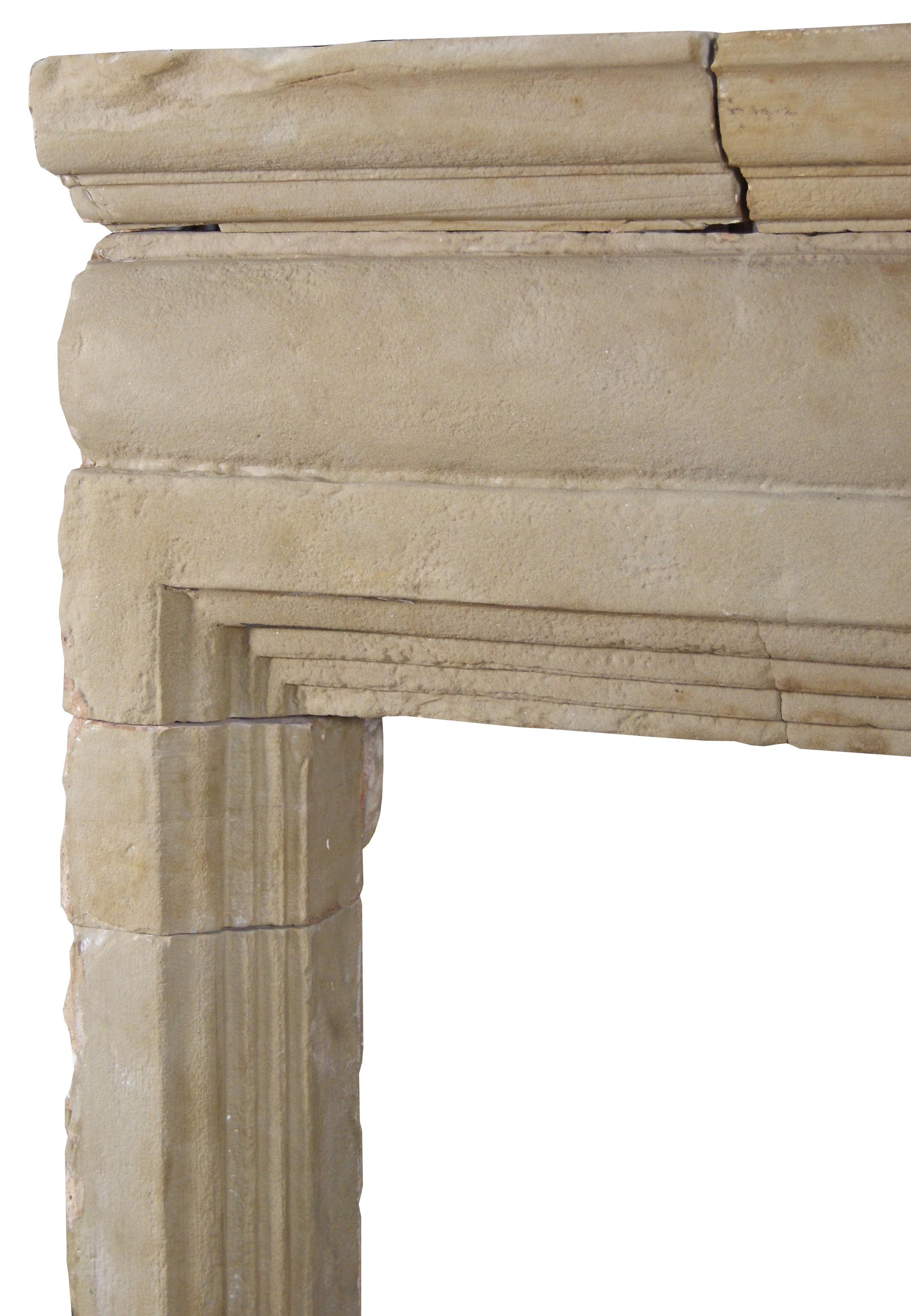 17th Century English Stone Fire Mantel For Sale 1