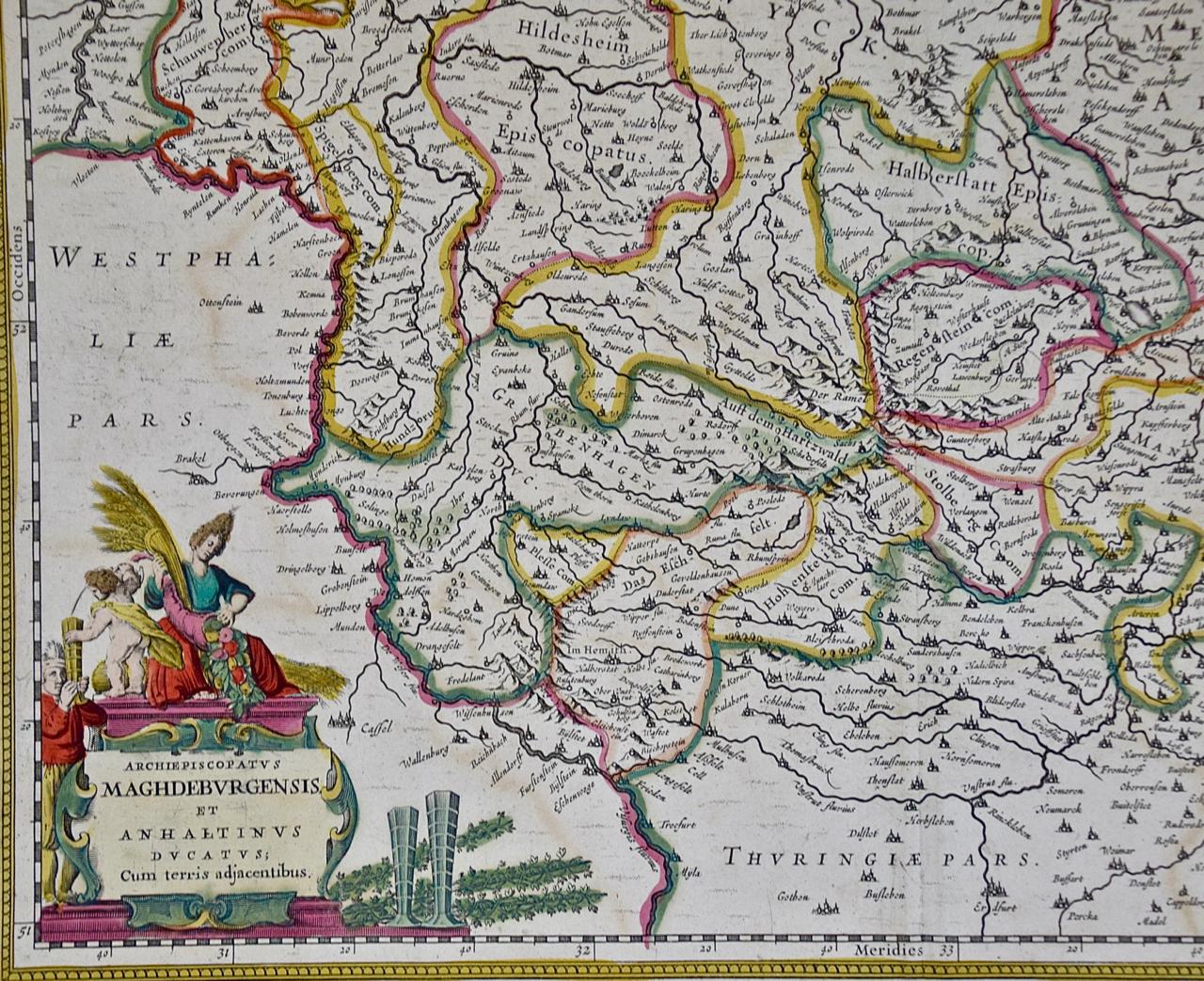 Reprint Schlesien 1724 Historische Karte 