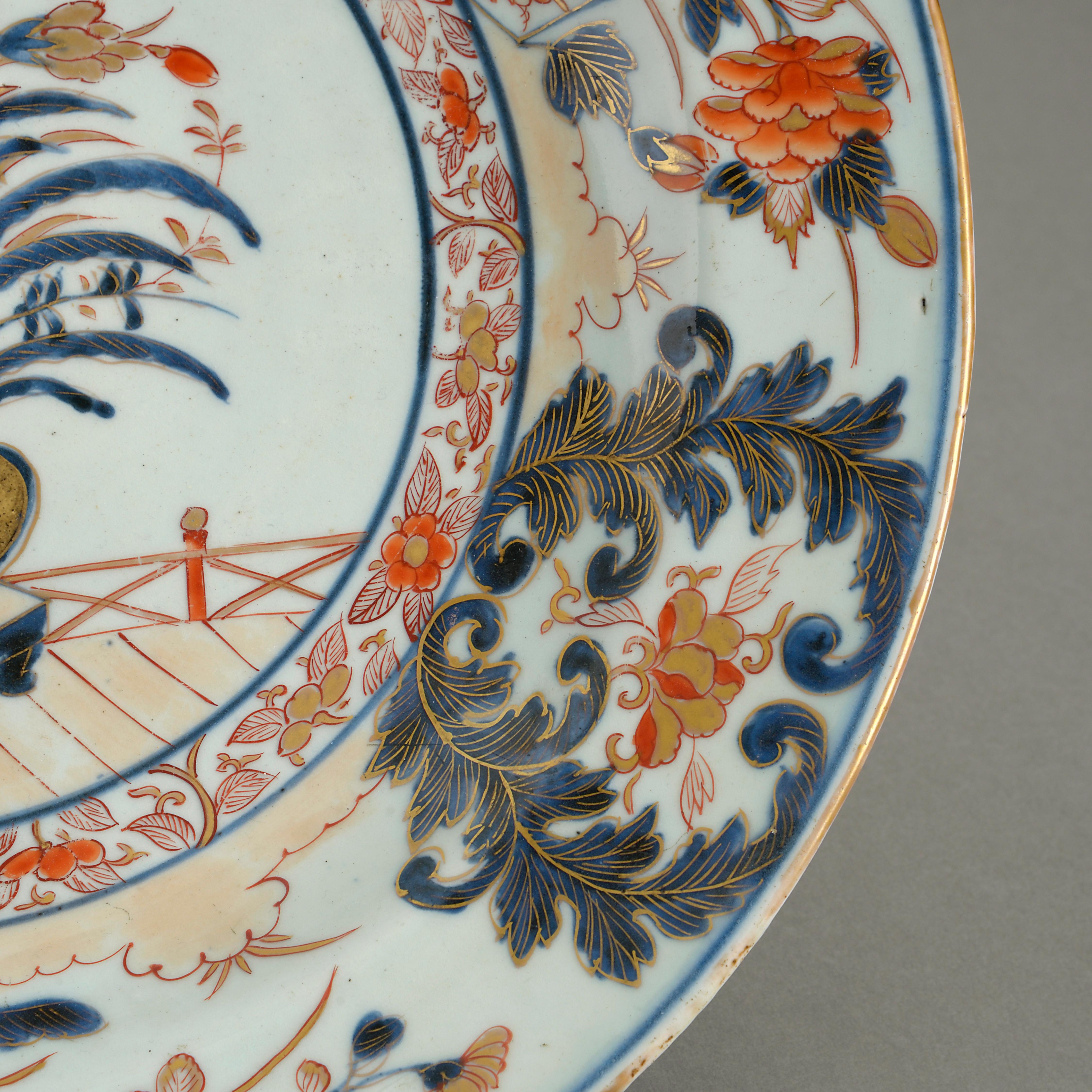 Anglo-Japanese 17th Century Imari Porcelain Charger