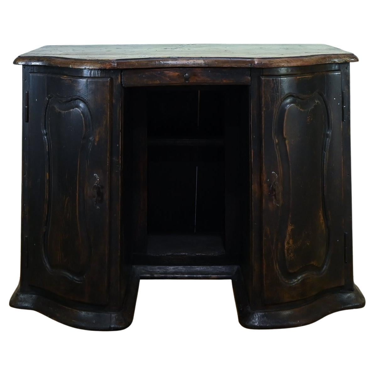 17th Century North Italian Ebonized Baroque Desk For Sale