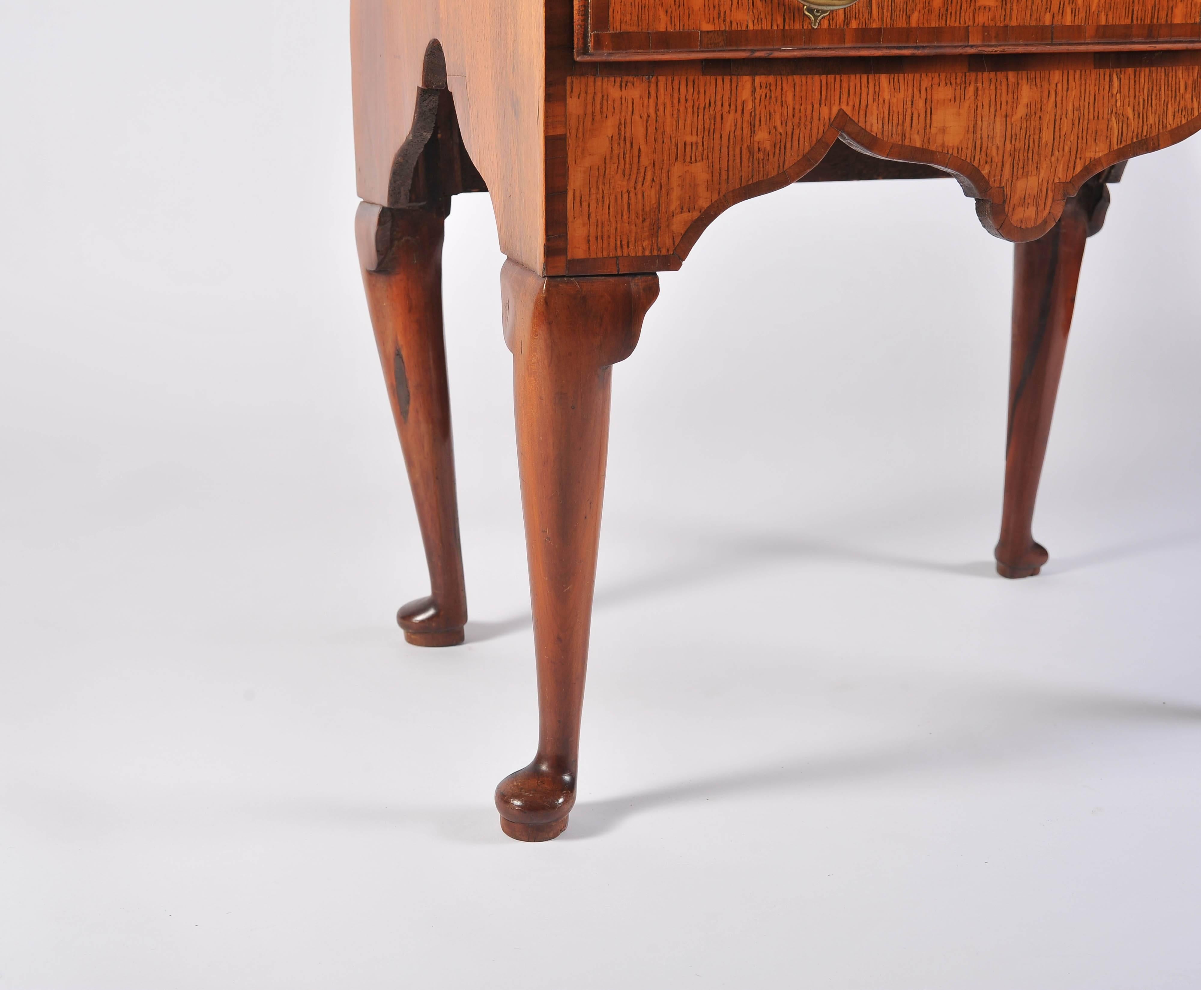 Mid 18th Century Side Table, Scandinavian Elm and Oak Lowboy For Sale 3