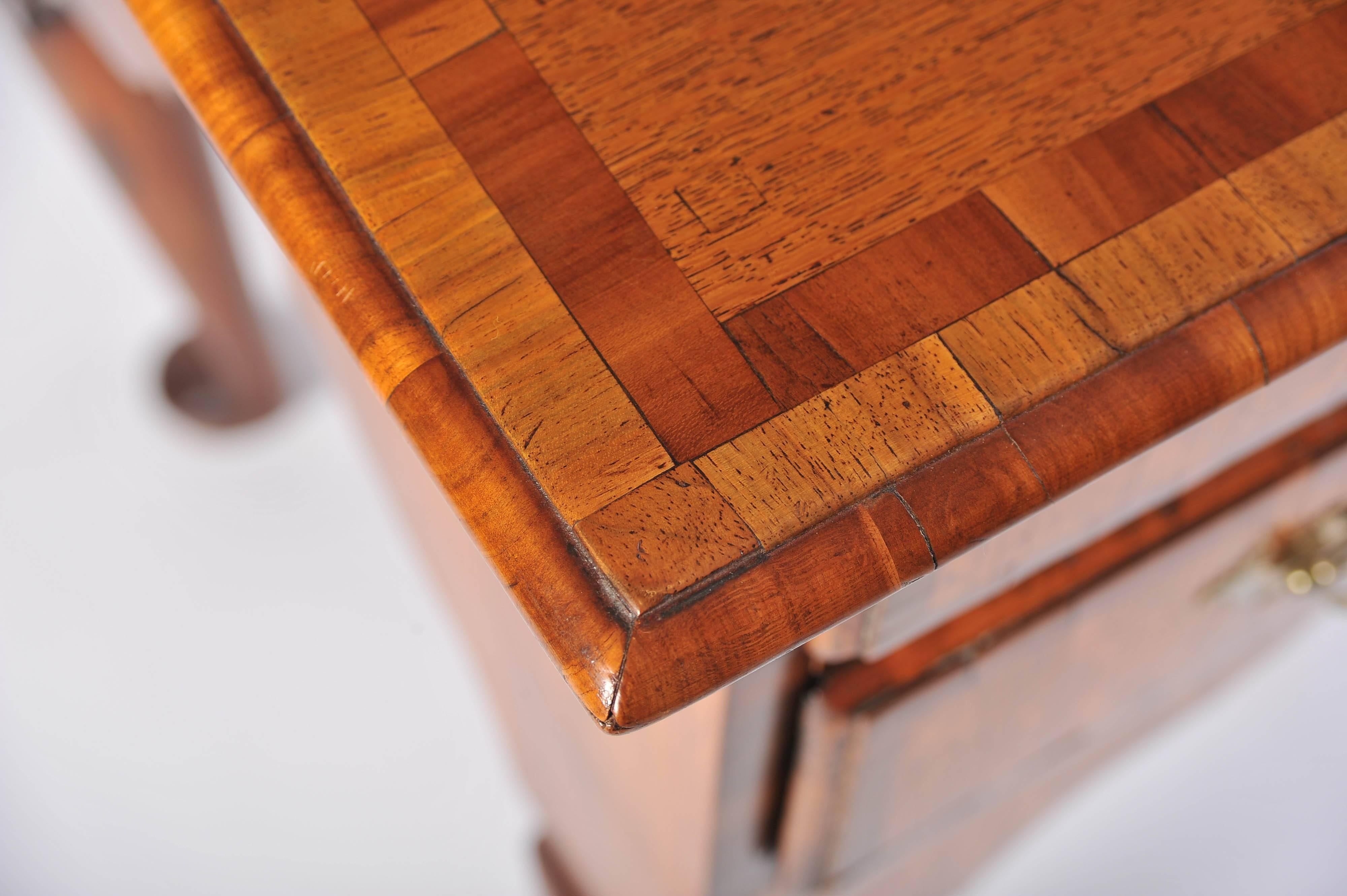 Mid 18th Century Side Table, Scandinavian Elm and Oak Lowboy For Sale 5