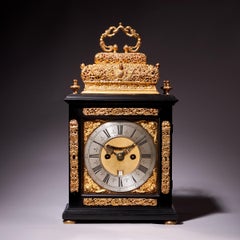 Reloj de sobremesa de doble cesta de ocho días William & Mary del siglo XVII, de Asselin