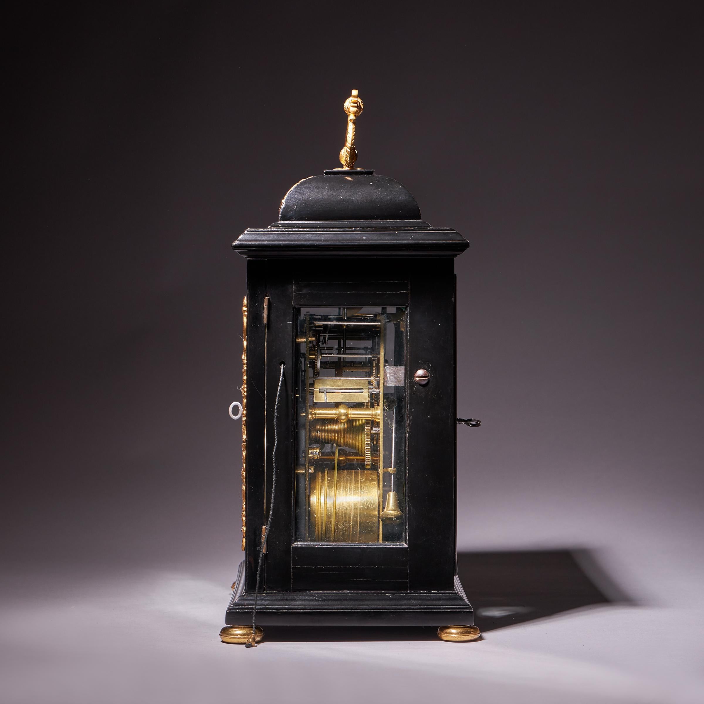 A 17th Century William and Mary eight-day table clock by Isaac Lowndes, 1695 For Sale 1