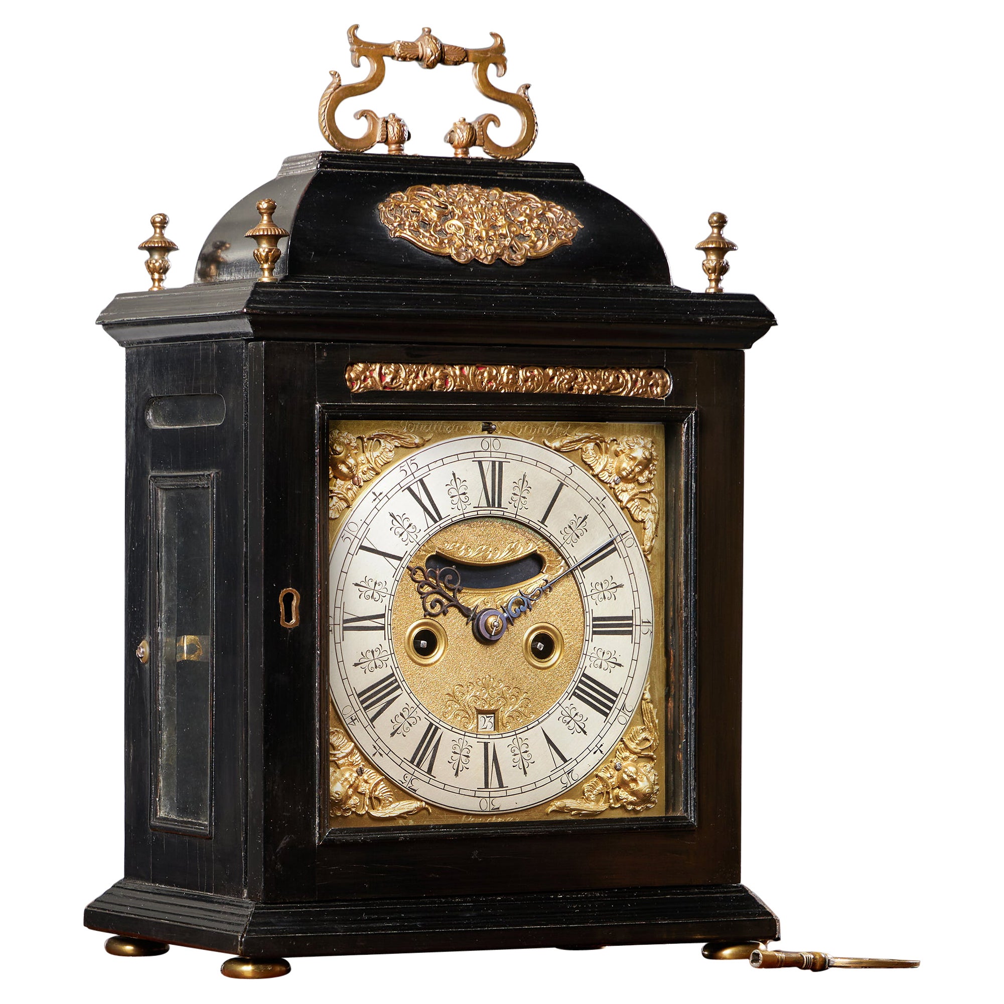 Orologio da tavolo a otto giorni di William 
Mary del XVII secolo di Johnathan Lowndes, 1695 in vendita