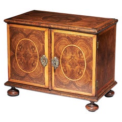 17th Century William and Mary Olive Oyster Table Cabinet