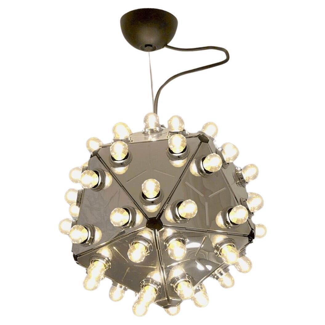 A 60 Lights POP & SPACE-AGE TARAXACUM CEILING FIXTURE by CASTIGLIONI Italy 1970 For Sale