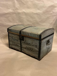 A 1892 Norwegian / American Rustic Trunk, Wabi Sabi