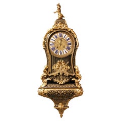 18th Century Gilt Bronze Boulle Marquetry Ormolu-Mounted Bracket Clock