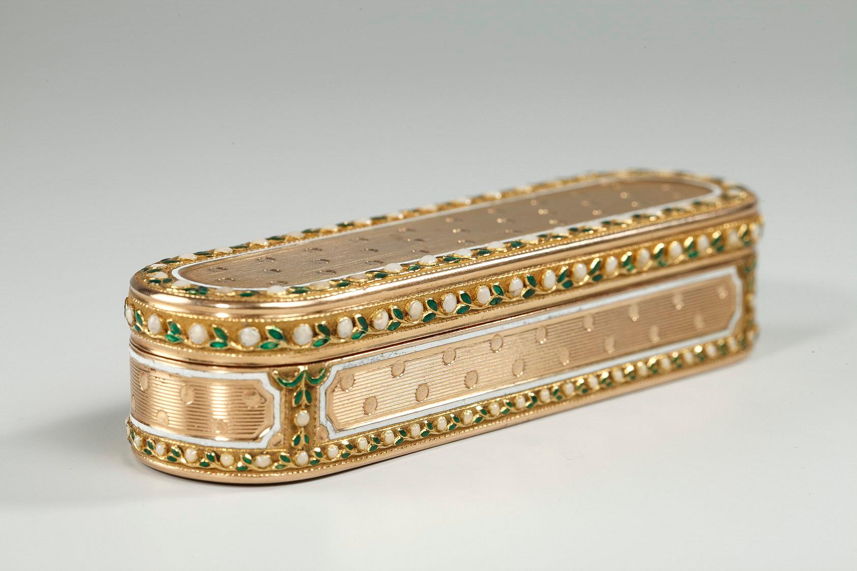 18th Century Gold and Enamel Case, Hanau 1