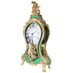 18th Century Louis XV Bracket Cartel Clock by Charles Voisin, Paris