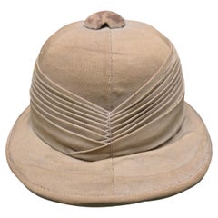 19th Century Colonial English Hat Made at a Millinery in Culcutta India