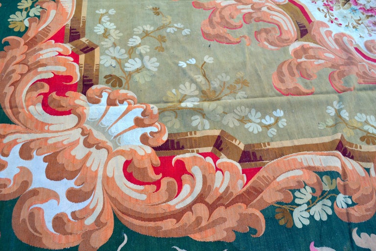 19th Century French Napoleon III Aubusson Carpet For Sale at 1stDibs