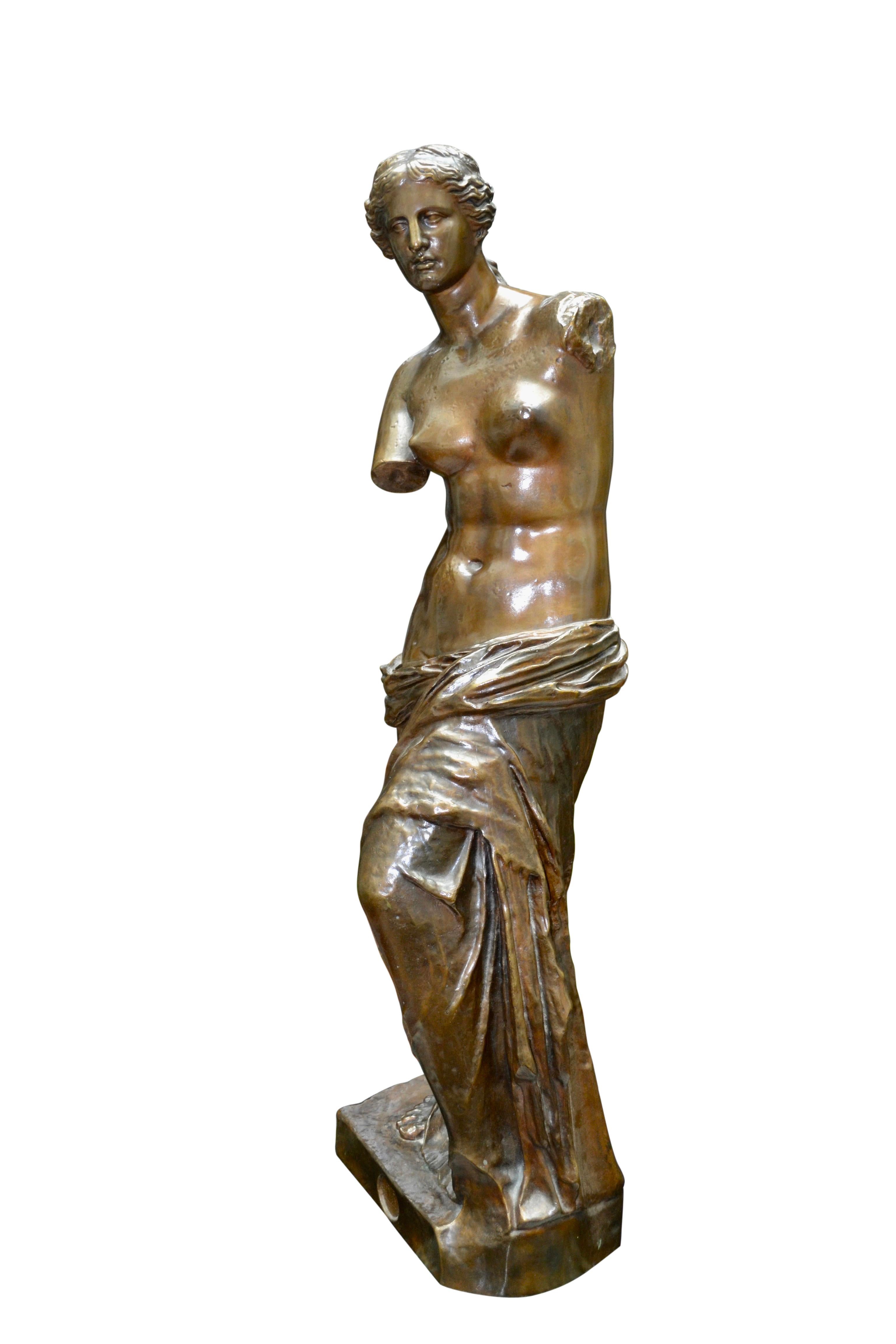 French 19th Century Grand Tour Bronze Statue of Venus of Milo For Sale