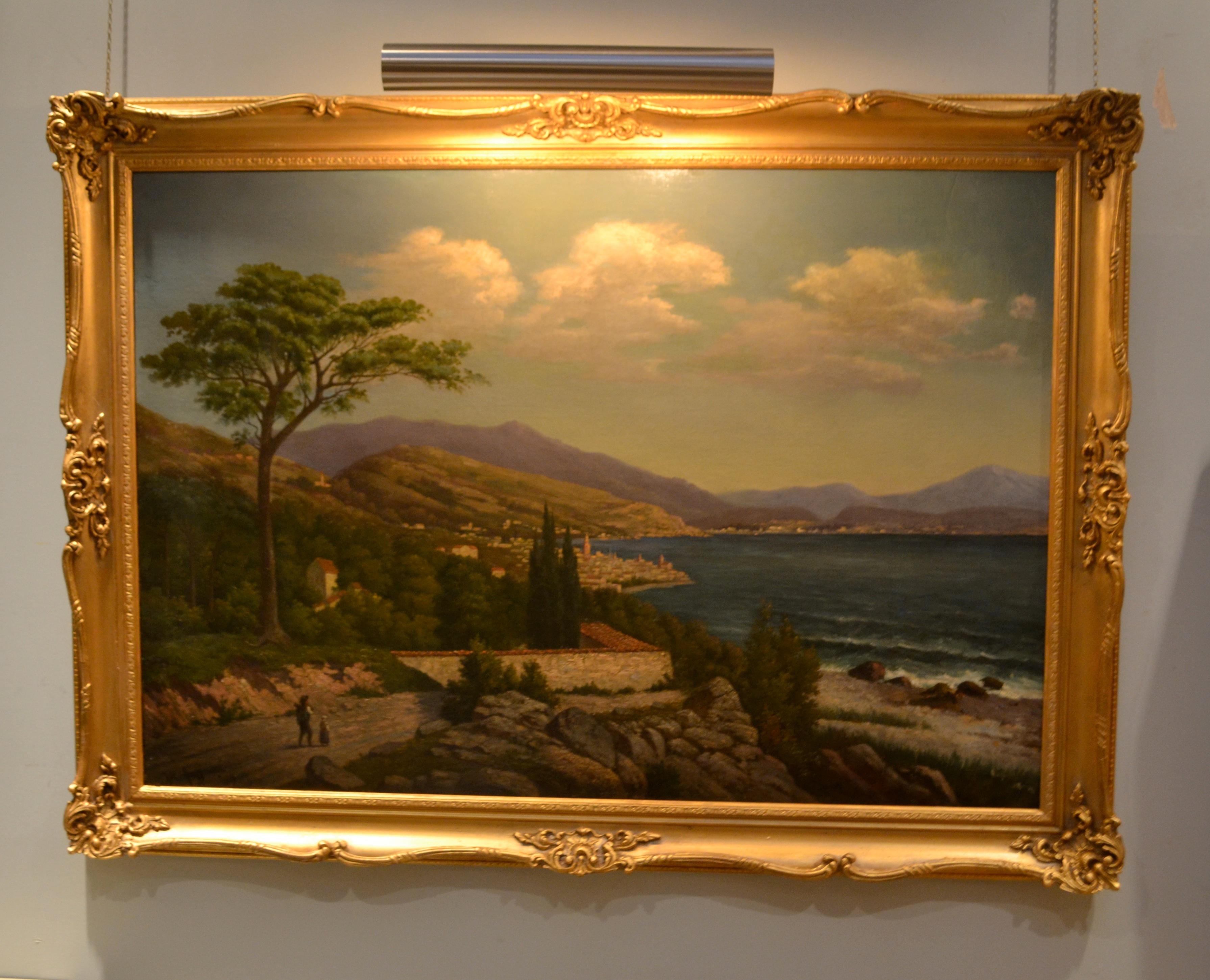 19th Century Northern Italian Landscape around Lake Como by Karl Kaufman 4
