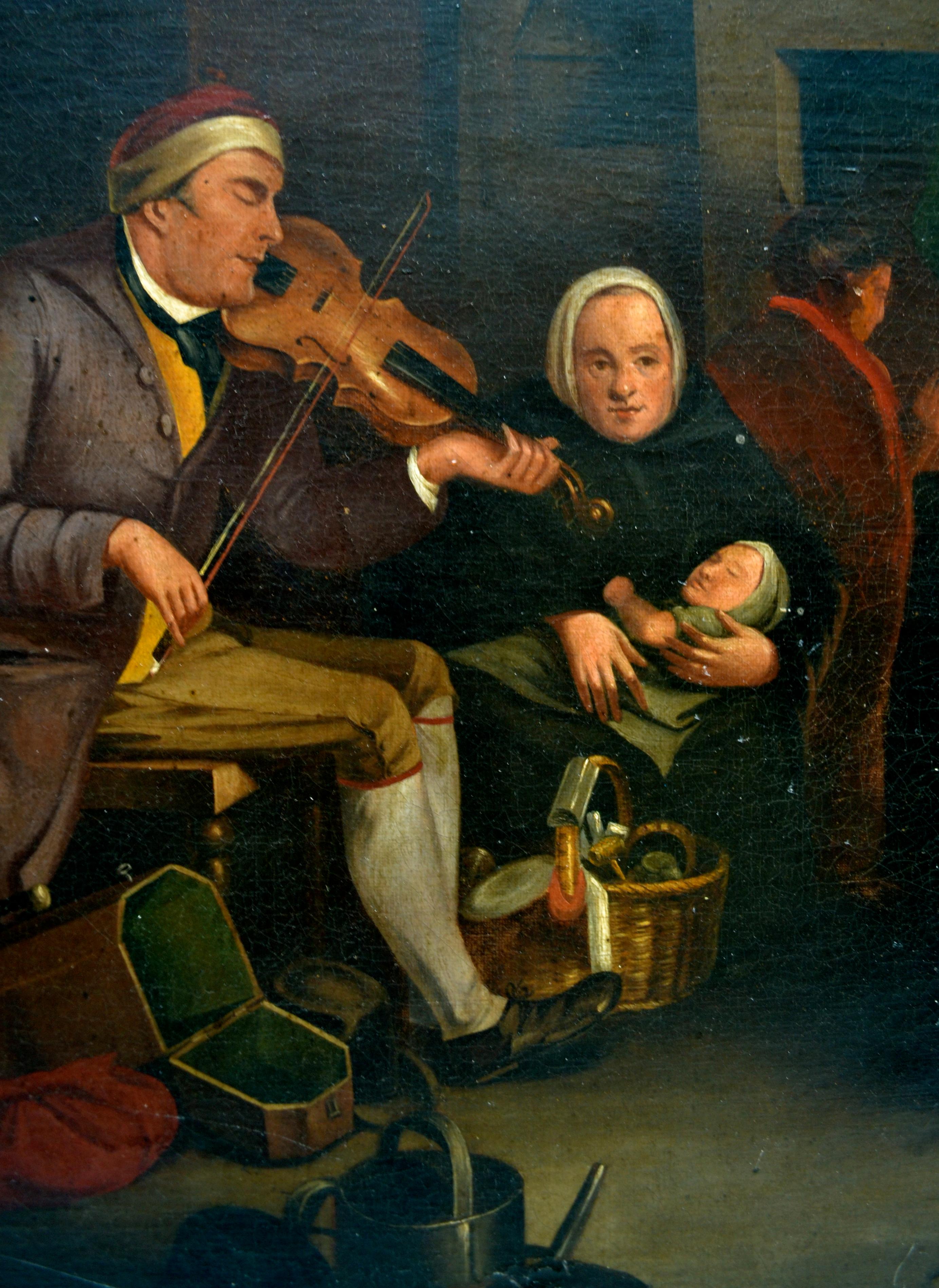 Anglais Rendition du 19e siècle du Blind Fiddler in the Tate de Sir David Wilkie en vente