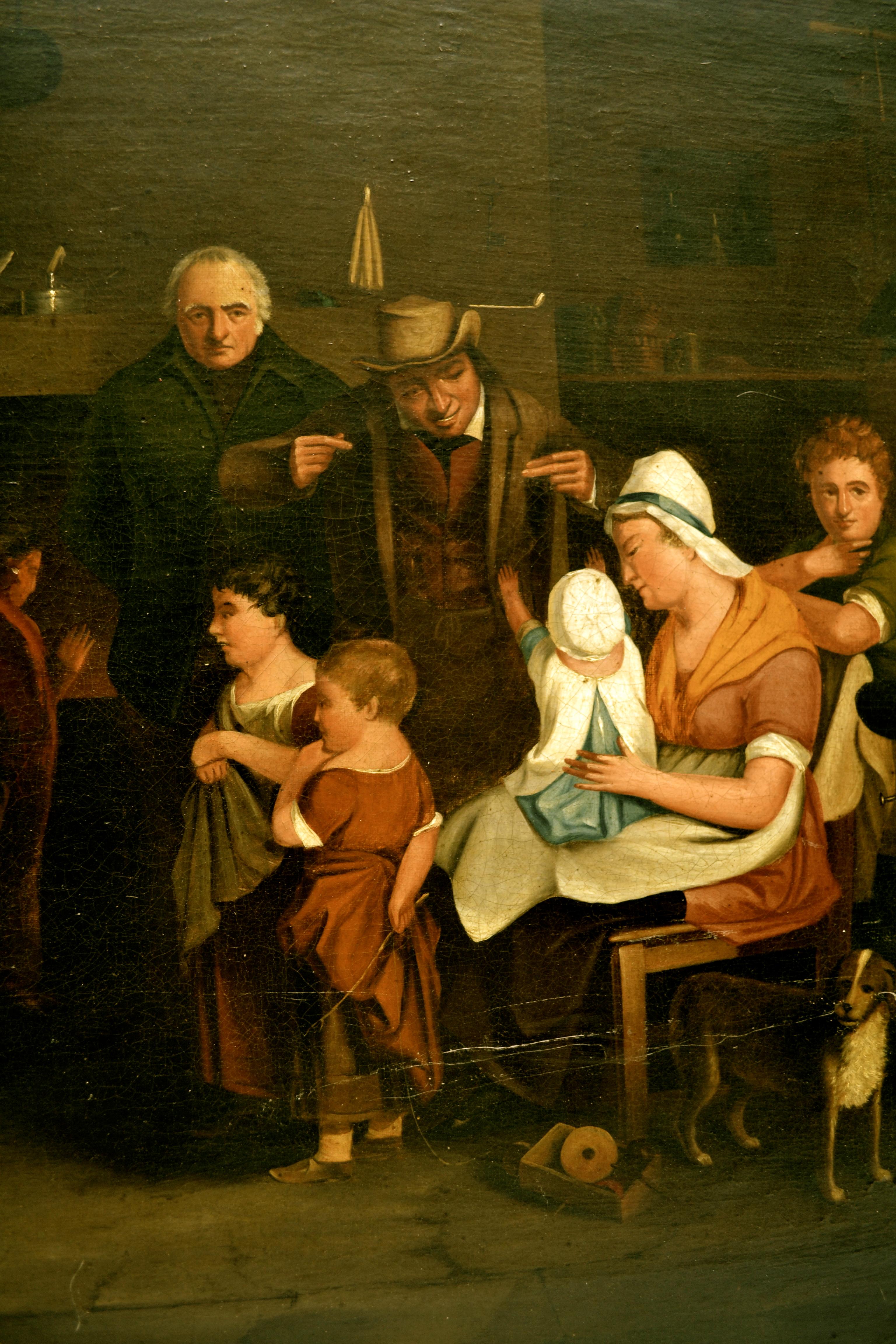 Rendition des Blind Fiddler in der Tate des 19. Jahrhunderts von Sir David Wilkie (Handbemalt) im Angebot