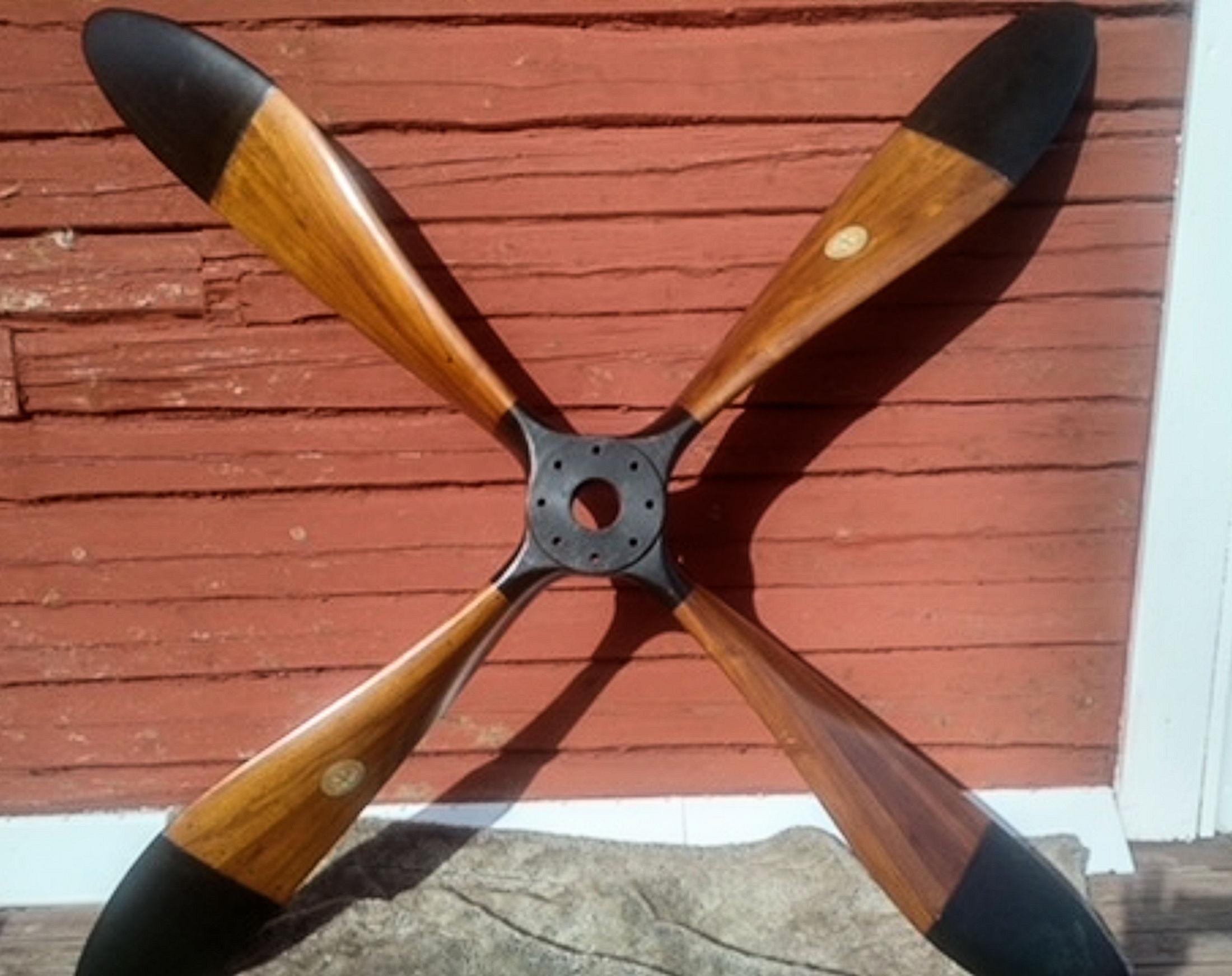 1918 Four-Bladed Propeller from a SE5A Fighter Aircraft In Good Condition In London, GB